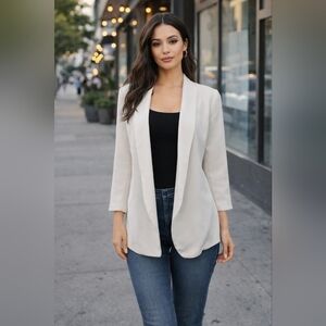 H&M White Blazer Size 10